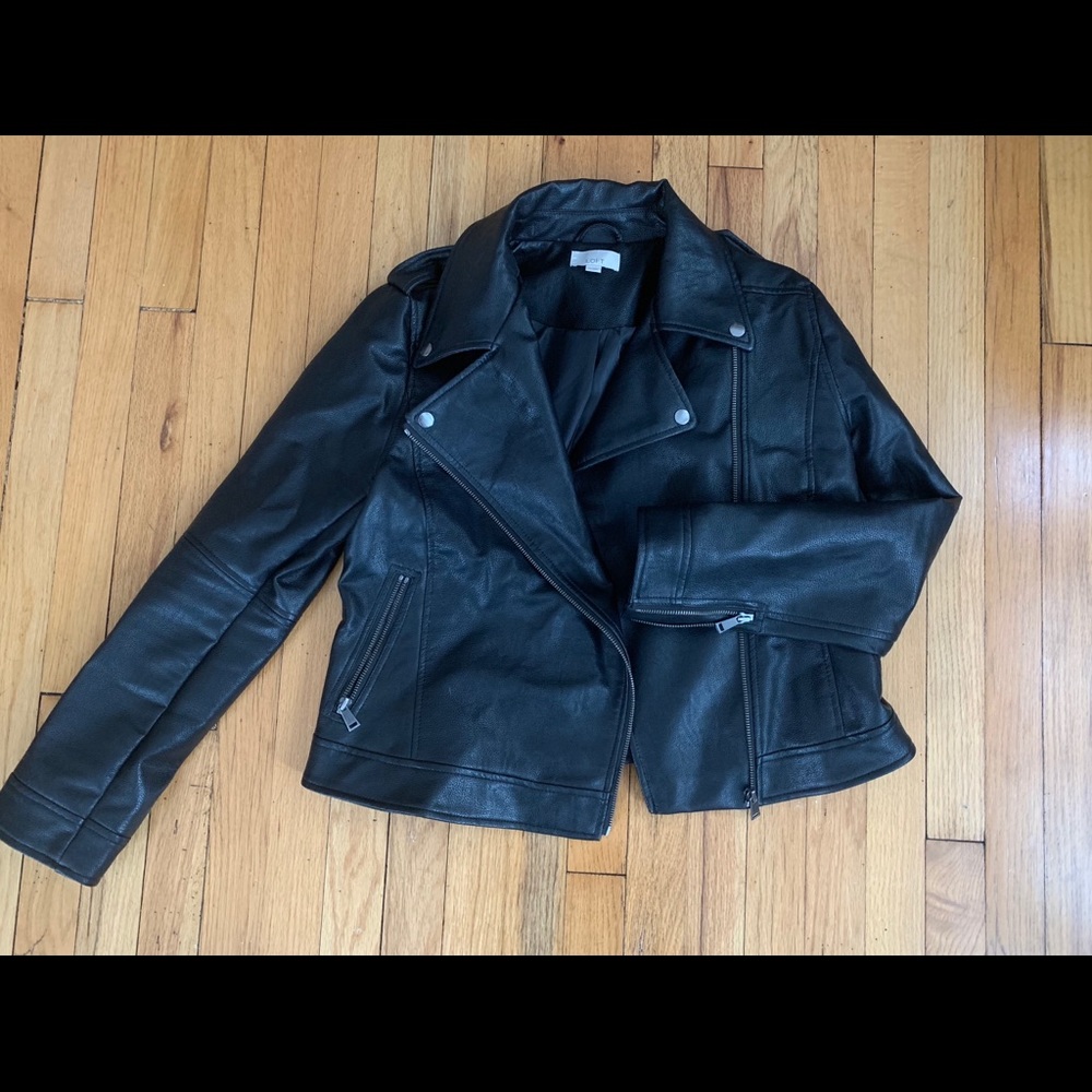 LOFT Faux Leather Motorcycle Jacket